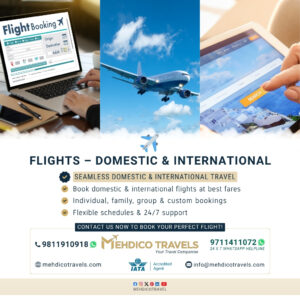 Flights – Domestic & International - MEHDICO TRAVELS